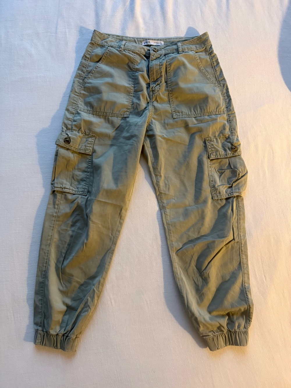 Zara Olive Cargo Joggers - Women’s